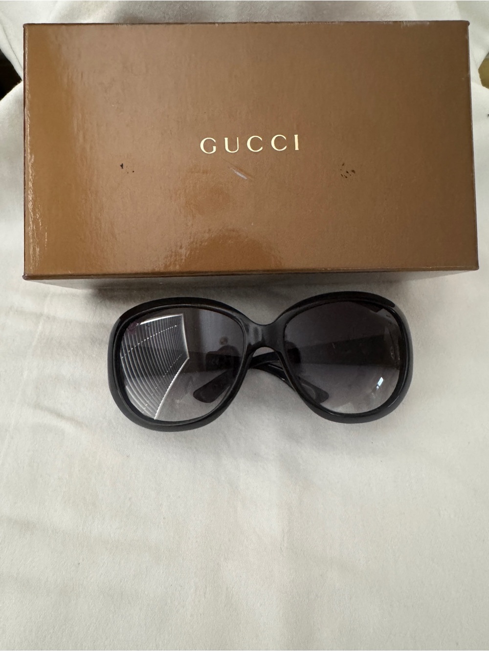 Gucci Women’s Black Gradient Oversized Sunglasses